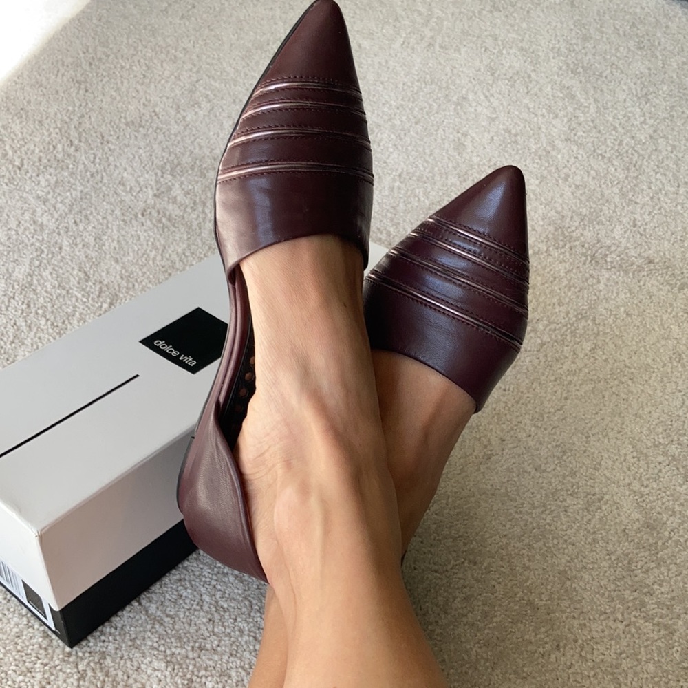 Dolce Vita Oxblood D'Orsay Flats